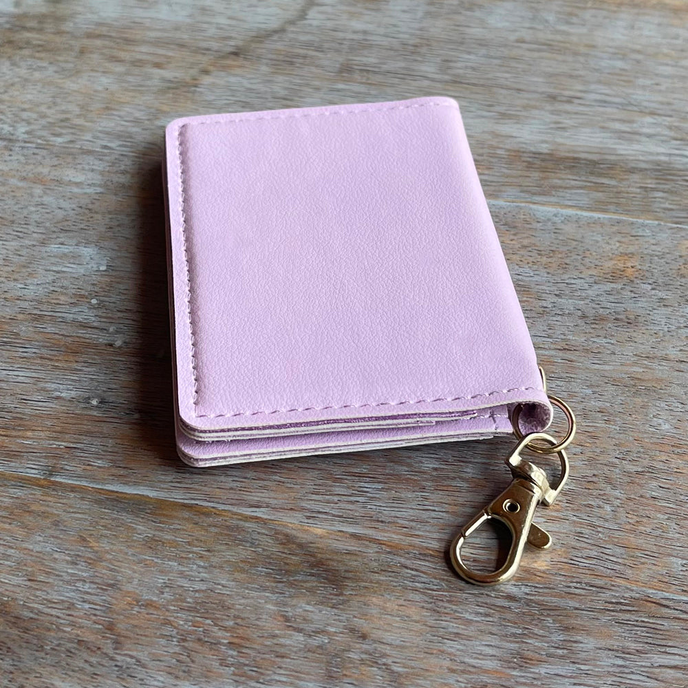 Slim ID Wallet Keychain for Women - Lilac