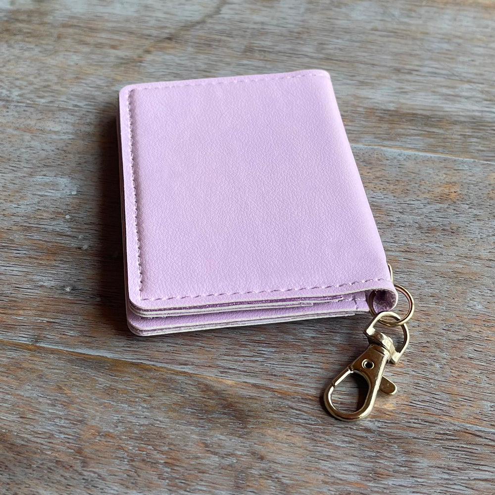 Slim ID Wallet Keychain for Women - Lilac