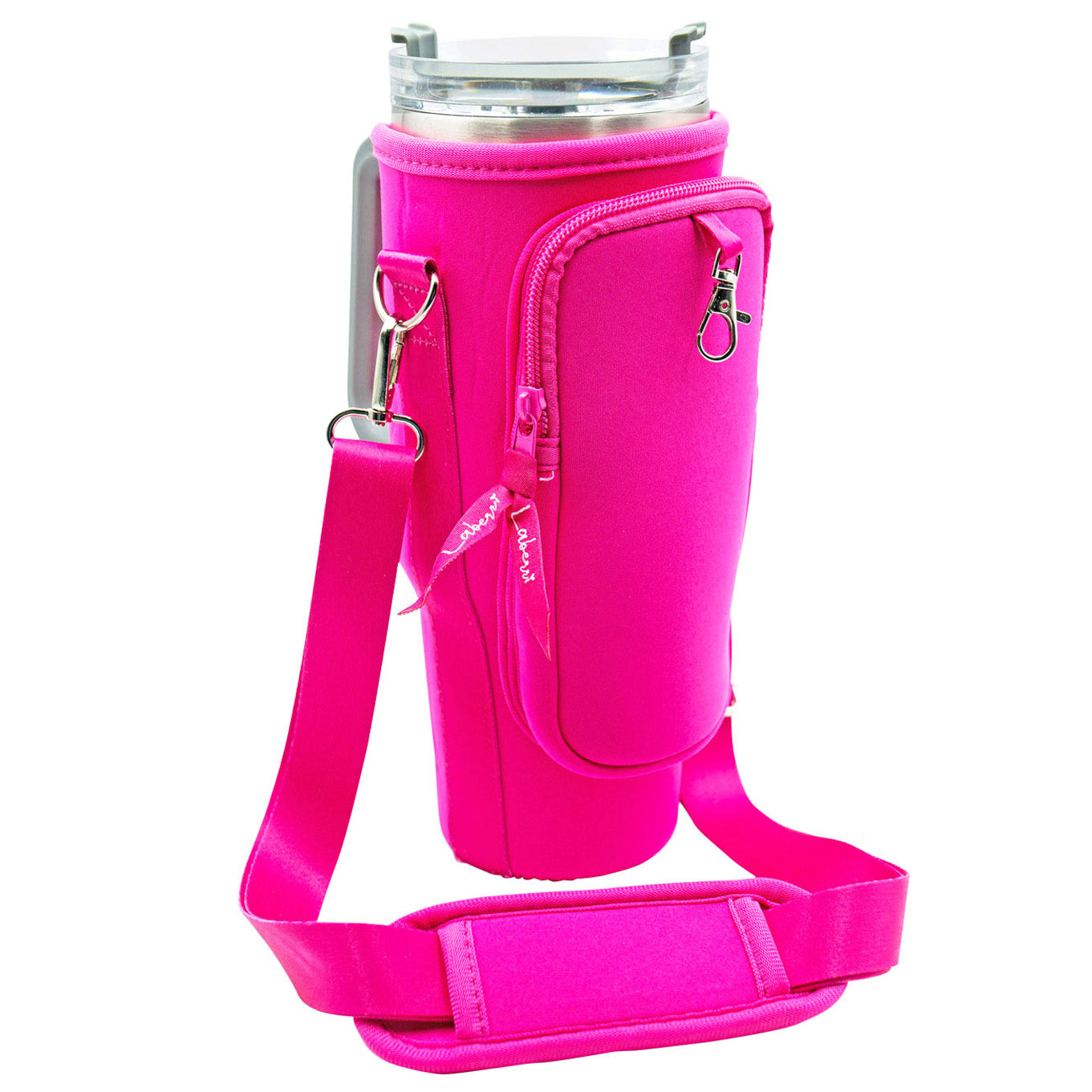 Crossbody 40 oz Tumbler" Handle" Bag - Hot Pink