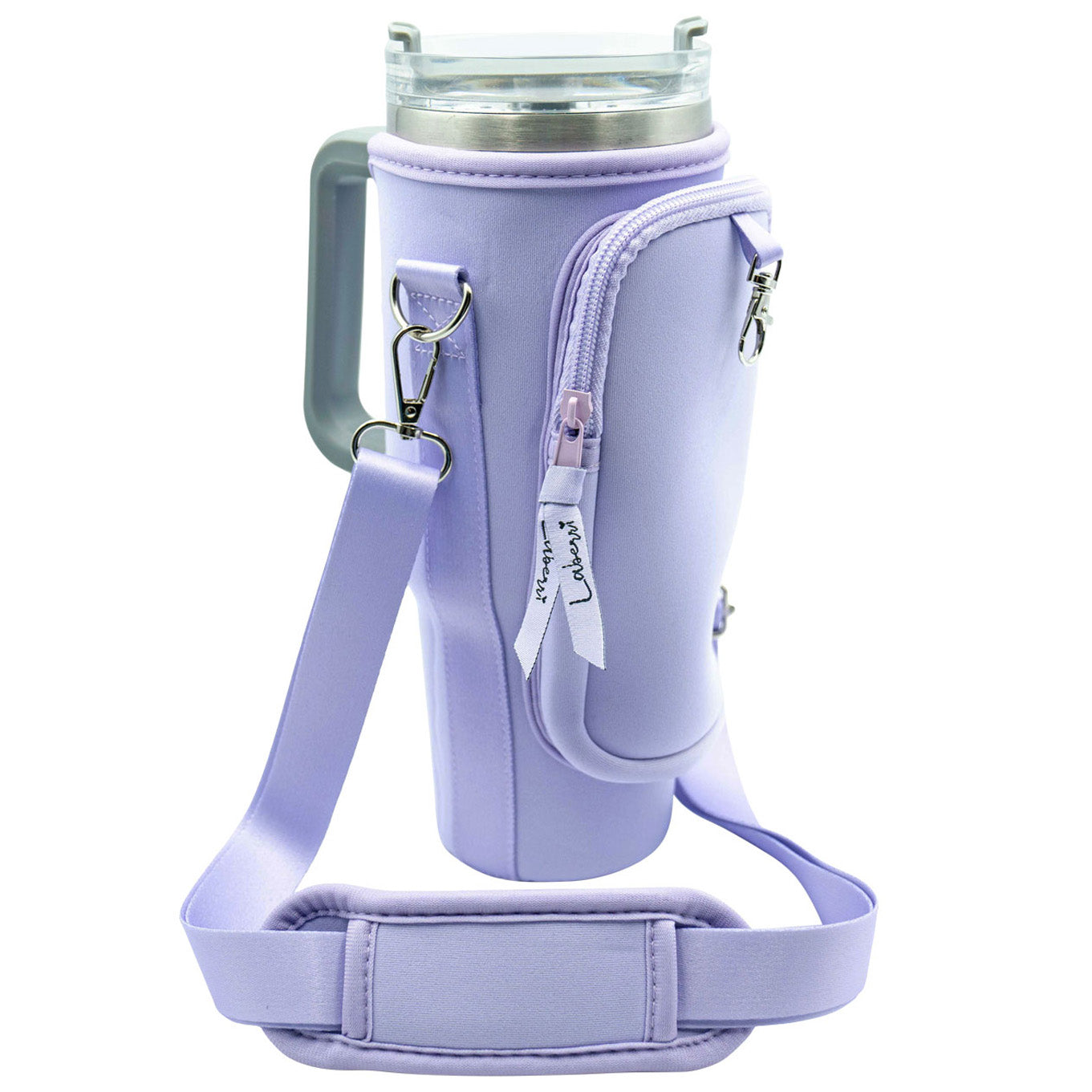 Crossbody 40 oz Tumbler" Handle" Bag - Lavender