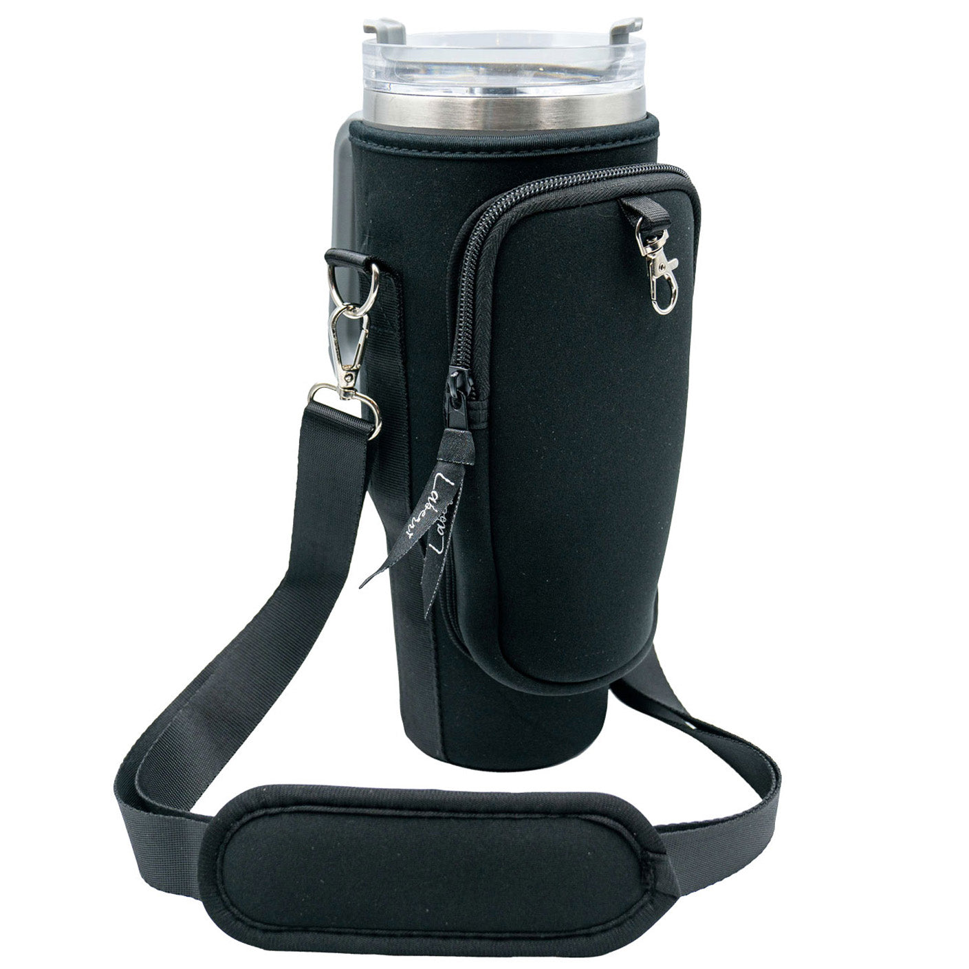 Crossbody 40 oz Tumbler" Handle" Bag - Black