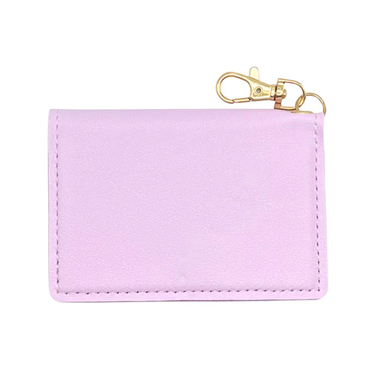 Slim ID Wallet Keychain for Women - Lilac