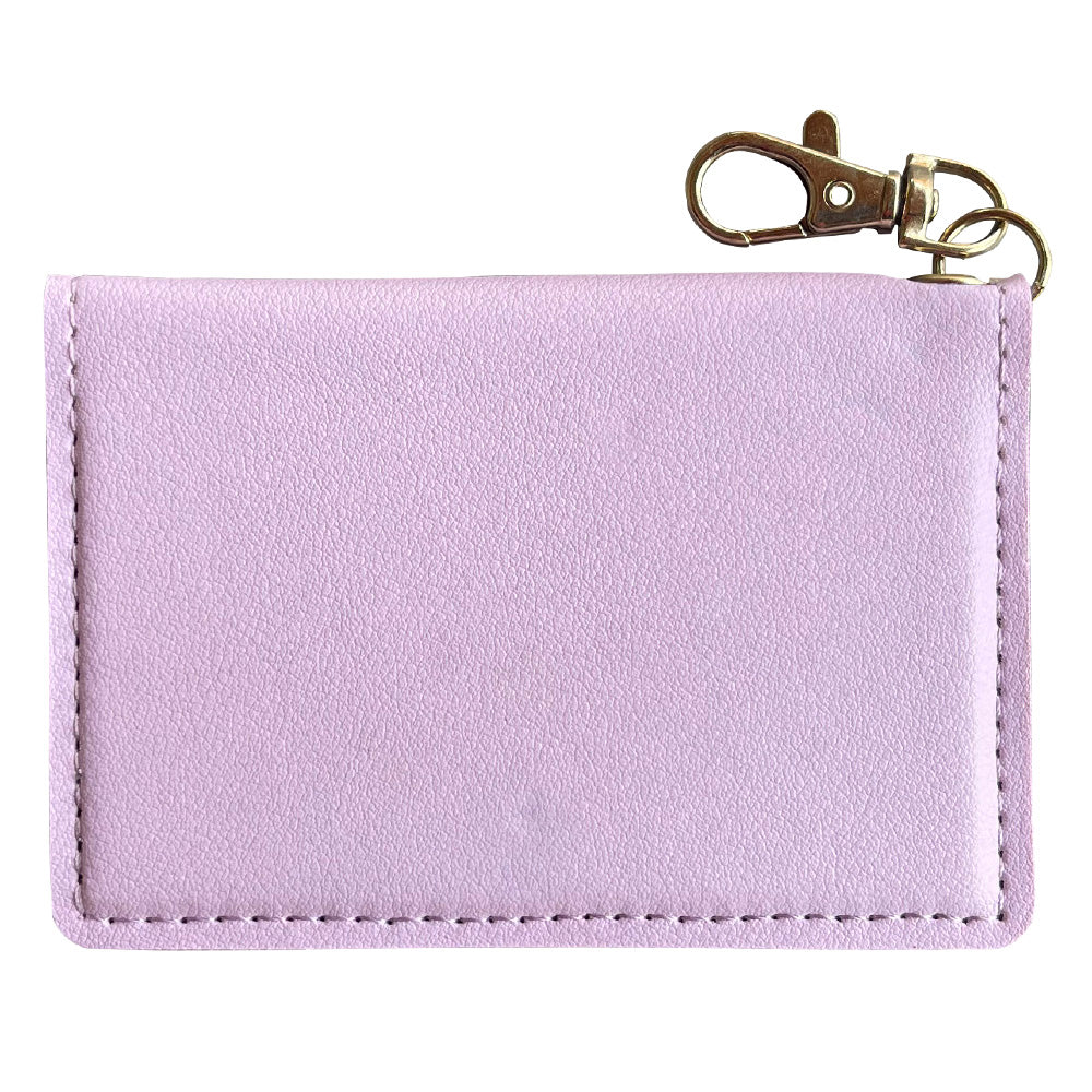 Slim ID Wallet Keychain for Women - Lilac