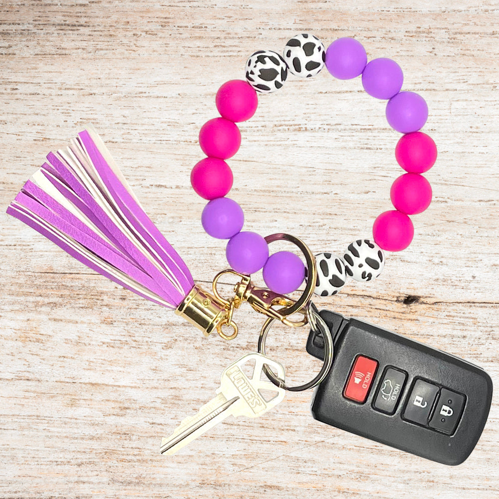 PHOTOGRAPHY SAMPLES - Bracelet Keychain - Cow Print